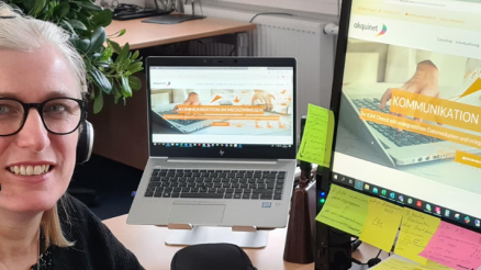 Mit 50 Jahren als Quereinsteigerin in die Health-IT eingestiegen. Das ist Gundula.